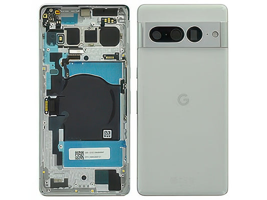 Cover Batteria + Vetrino Camera + Tasti Laterali Snow per Google Pixel 7 Pro