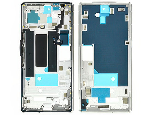 Guscio frontale + Frame Supporto LCD e Touchscreen + Tasti Laterali Snow per Google Pixel 7a 5G