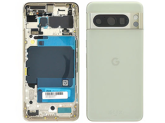 Cover Batteria + Vetrino Camera + Tasti Laterali Crete Grey per Google Pixel 8 Pro 5G
