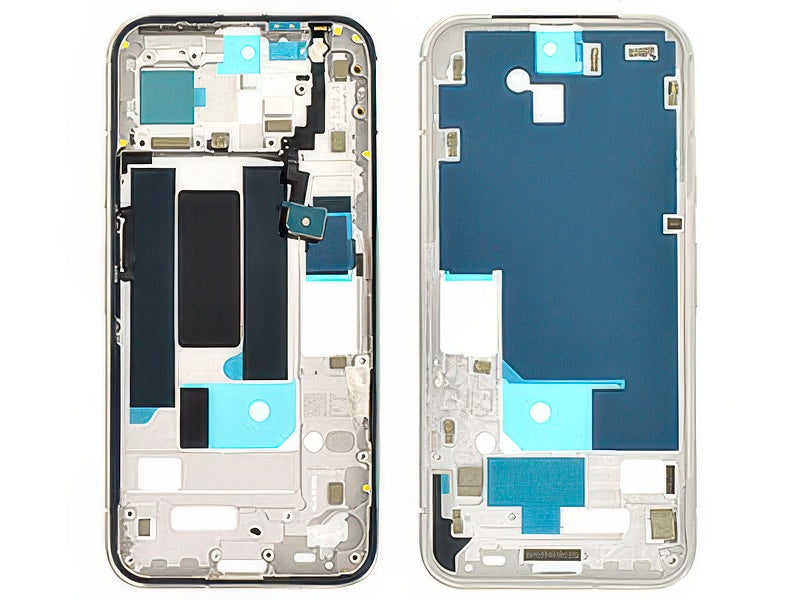 Guscio frontale + Frame Supporto LCD e Touchscreen + Tasti Laterali Porcelain per Google Pixel 8a 5G