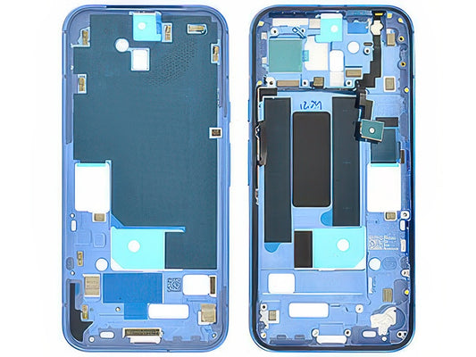 Guscio frontale + Frame Supporto LCD e Touchscreen + Tasti Laterali Sky Blue per Google Pixel 8a 5G