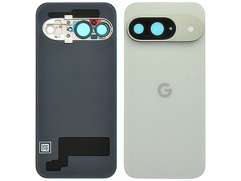 Cover Batteria + Vetrino Camera Grigio per Google Pixel 9