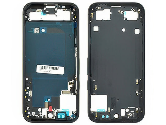 Guscio frontale + Frame Supporto LCD e Touchscreen + Tasti Laterali Nero Obsidian per Google Pixel 9