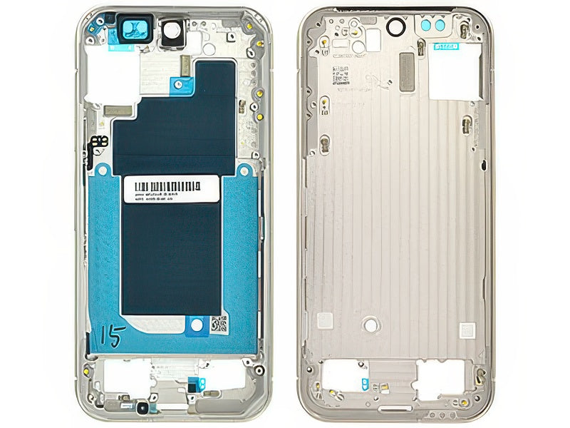 Guscio frontale + Frame Supporto LCD e Touchscreen + Tasti Laterali Crete Grey per Google Pixel 9