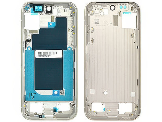 Guscio frontale + Frame Supporto LCD e Touchscreen + Tasti Laterali Crete Grey per Google Pixel 9