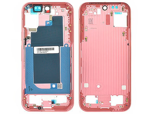 Guscio frontale + Frame Supporto LCD e Touchscreen + Tasti Laterali Rosa Peony per Google Pixel 9
