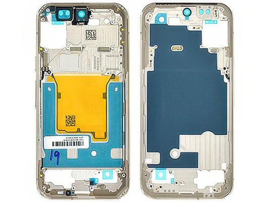 Guscio frontale + Frame Supporto LCD e Touchscreen + Tasti Laterali Crete Grey per Google Pixel 9 Pro