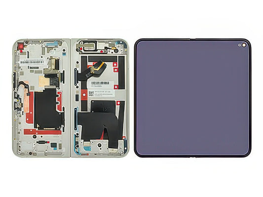 Lcd + Touch Screen + Frame Porcelain per Google Pixel 9 Pro Fold