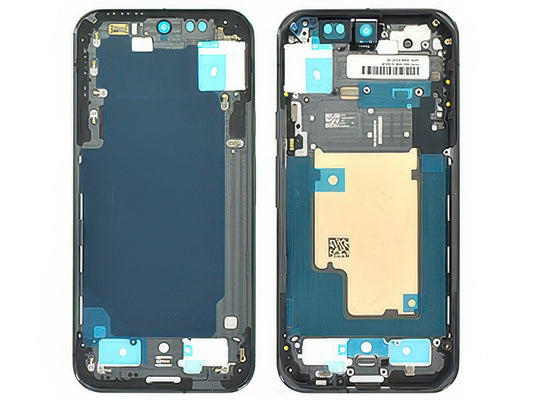 Guscio frontale + Frame Supporto LCD e Touchscreen + Tasti Laterali Nero Obsidian per Google Pixel 9 Pro XL