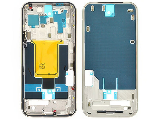 Guscio frontale + Frame Supporto LCD e Touchscreen + Tasti Laterali Crete Grey per Google Pixel 9a