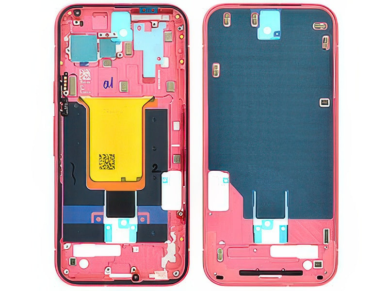 Guscio frontale + Frame Supporto LCD e Touchscreen + Tasti Laterali Rosa Peony per Google Pixel 9a