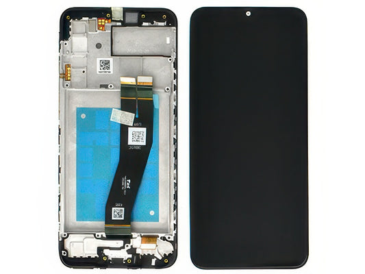 Display Lcd Rigenerato Nero con Frame Qualità Premium per Samsung SM-A025G Galaxy A02s