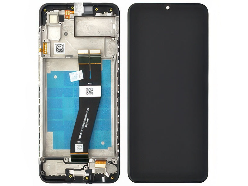 Lcd + Touchscreen + Frame + Switch Tasti Laterali Nero per Samsung SM-A035 Galaxy A03