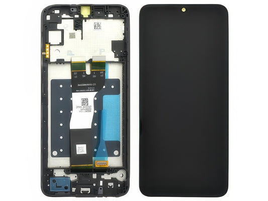 Lcd + Touchscreen + Frame + Switch Tasti Laterali Nero per Samsung SM-A057 Galaxy A05s
