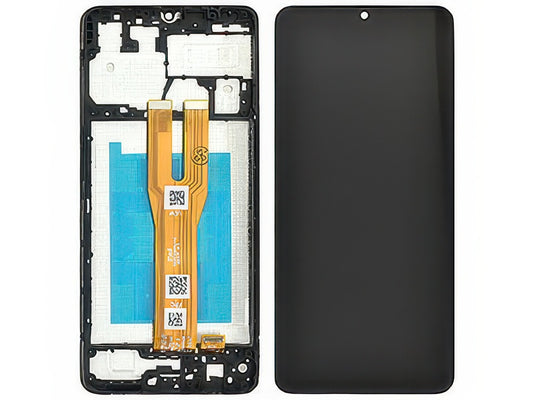 Display Lcd Rigenerato Nero con Frame Qualità Premium per Samsung SM-A065 Galaxy A06 4G