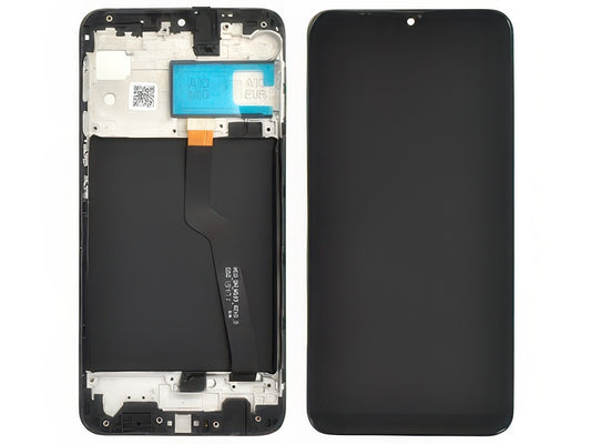 Display Lcd Rigenerato Nero con Frame Qualità Premium per Samsung SM-A105 Galaxy A10