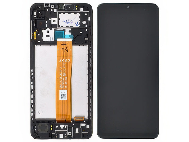 Lcd + Touch Screen + Frame + Suoneria + Altoparlante Nero per Samsung SM-A125 Galaxy A12