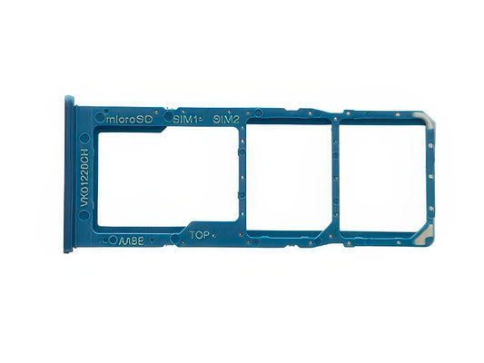 Sportello Dual Sim card/SD Card + Alloggio Blu per Samsung SM-A127 Galaxy A12