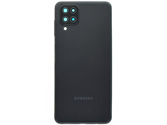 Cover Batteria + Vetrino Camera + Tasti Laterali + Lettore Impronta Nero per Samsung SM-A127 Galaxy A12