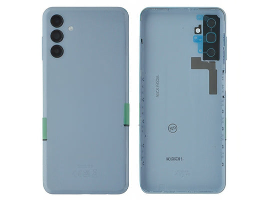 Cover Batteria + Tasto Volume + Vetrino Camera Azzurro per Samsung SM-A136 Galaxy A13 5G