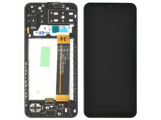 Lcd + Touchscreen + Frame + Swich Tasti Laterali + Altoparlante Nero per Samsung SM-A137 Galaxy A13