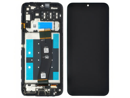 Lcd + Touchscreen + Frame + Swich Tasti Laterali Nero per Samsung SM-A145 Galaxy A14