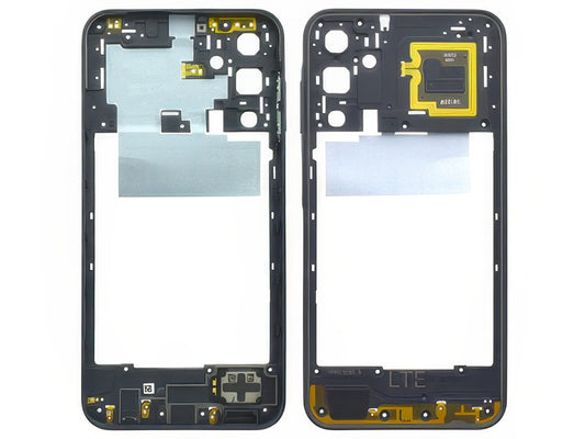 Guscio frontale + Frame Supporto Lcd + Antenna NFC Nero per Samsung SM-A155 Galaxy A15 4G