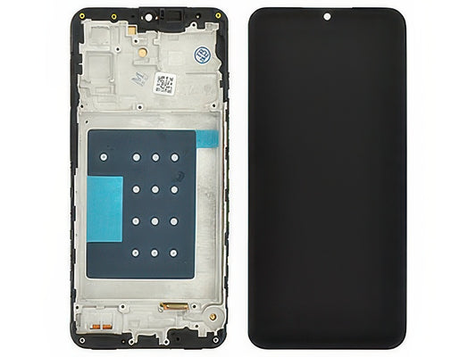 Display Lcd Incell Nero con Frame No sensore proxy e Lettore impronta Qualità Ottima per Samsung SM-A175 Galaxy A17 4G