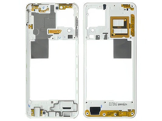 Rear Cover + Antenna + Tasto Volume Bianco per Samsung SM-A225 Galaxy A22