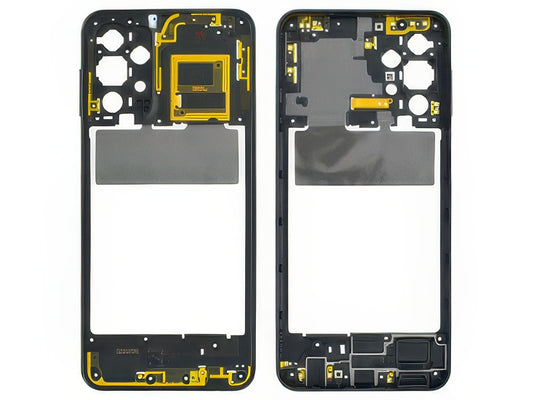Rear Cover + Tasto Volume + Antenna NFC Awesome Black per Samsung SM-A236 Galaxy A23 5G