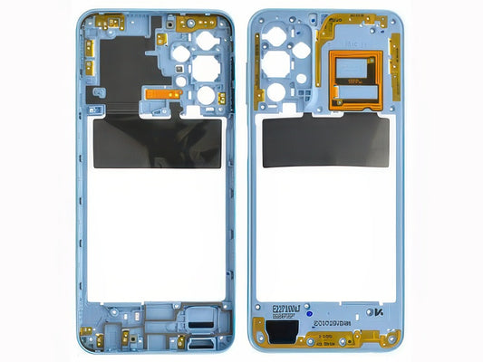 Rear Cover + Tasto Volume + Antenna NFC Awesome Blue per Samsung SM-A236 Galaxy A23 5G