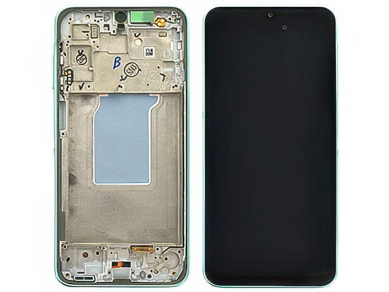 Lcd + Touchscreen + Frame + Tasti Volume Mint per Samsung SM-A266 Galaxy A26 5G