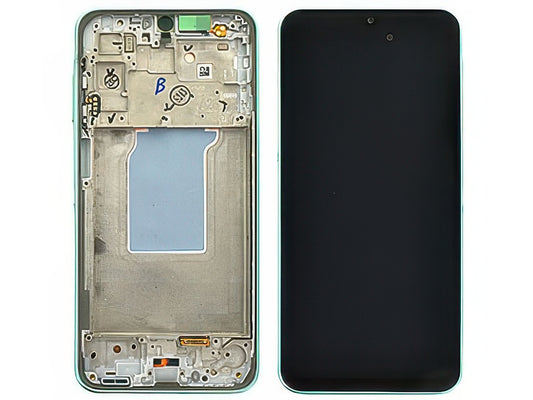 Lcd + Touchscreen + Frame + Tasti Volume Mint per Samsung SM-A266 Galaxy A26 5G
