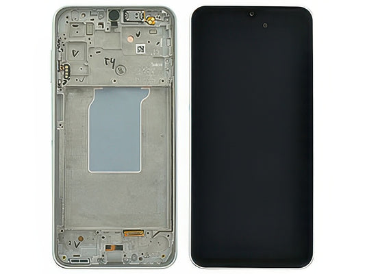 Lcd + Touchscreen + Frame + Tasti Volume Bianco per Samsung SM-A266 Galaxy A26 5G