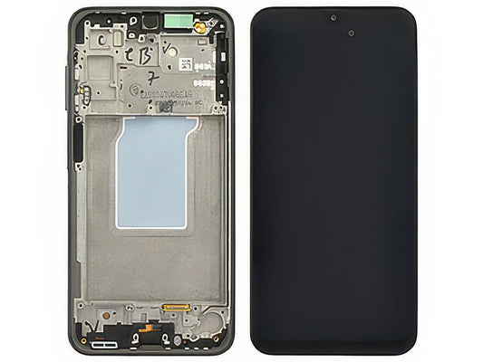 Display Lcd Incell Nero con Frame No sensore proxy e Lettore impronta Qualità Ottima per Samsung SM-A266 Galaxy A26 5G
