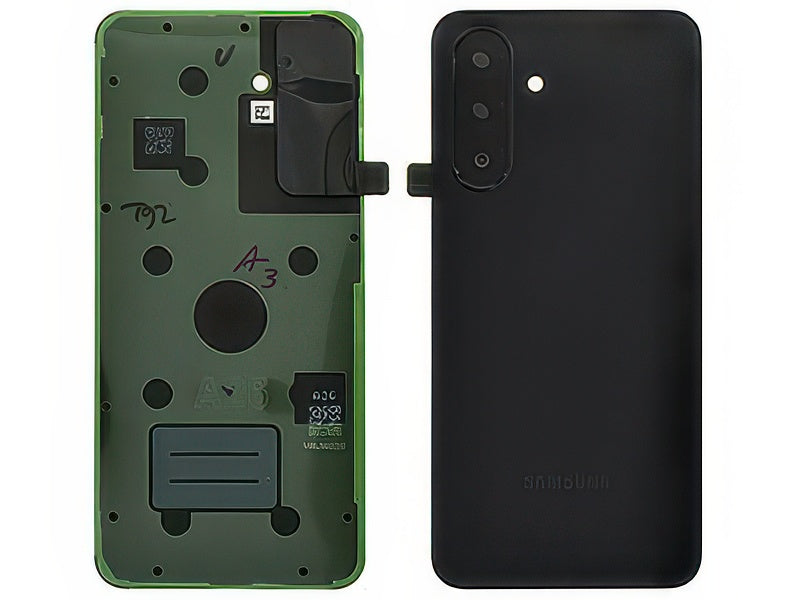Cover Batteria + Adesivi + Vetrino Camera Nero per Samsung SM-A266 Galaxy A26 5G