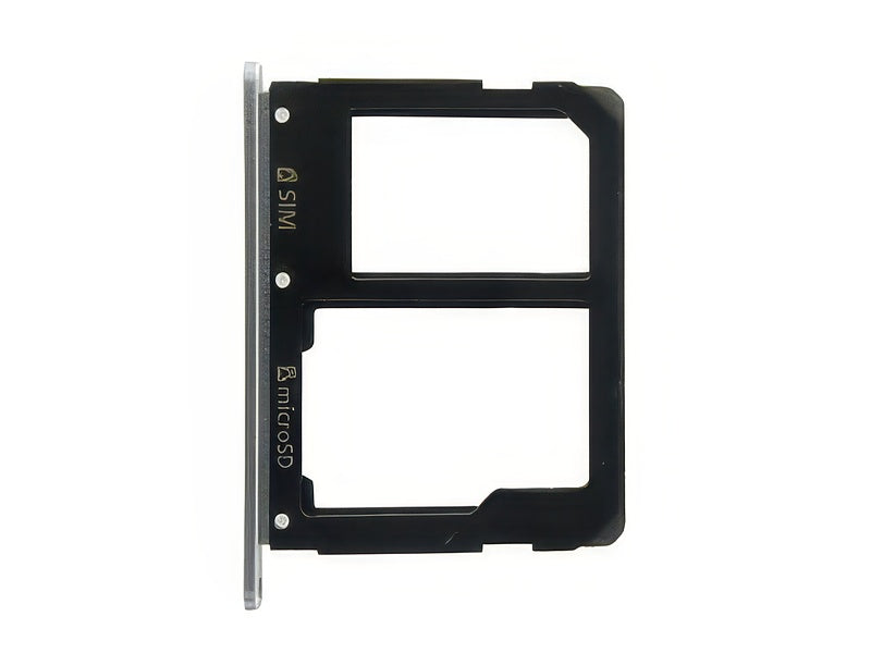 Sportello Sim card/SD Card + Alloggio Argento per vers. Nero per Samsung SM-A510 Galaxy A5 2016