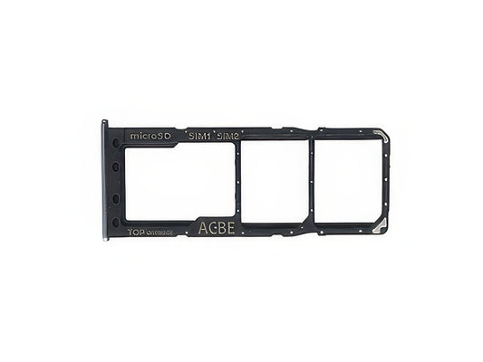 Sportello Dual Sim card/SD Card + Alloggio Awesome Black per Samsung SM-A325 Galaxy A32