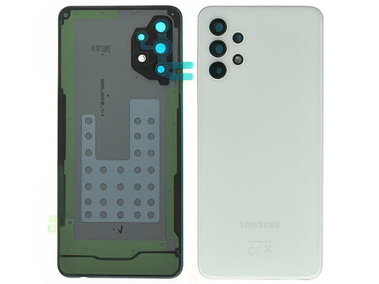 Cover Batteria + Cover Camera completo + Adesivi Bianco per Samsung SM-A326 Galaxy A32 5G