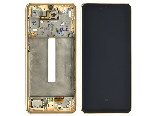 Lcd + Touchscreen + Frame + Tasti Laterali + Altoparlante + Suoneria Awesome Peach per Samsung SM-A336 Galaxy A33 5G