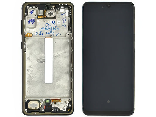 Lcd +Touchscreen + Frame + Tasti Laterali + Suoneria + Altoparlante Awesome Black per Samsung SM-A336 Galaxy A33 5G