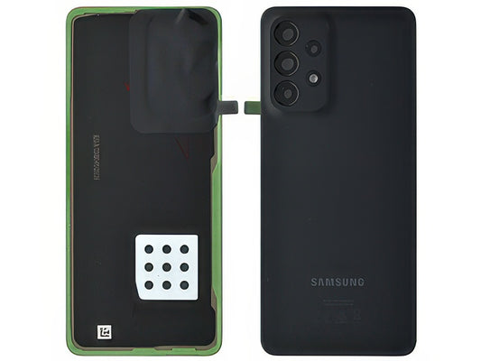 Cover Batteria + Vetrino Camera + Adesivi Awesome Black per Samsung SM-A336 Galaxy A33 5G