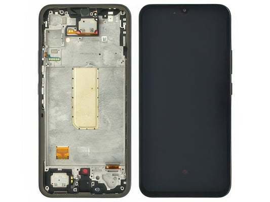 Lcd +Touchscreen + Frame + Tasti Laterali + Suoneria + Altoparlante Awesome Graphite per Samsung SM-A346 Galaxy A34 5G
