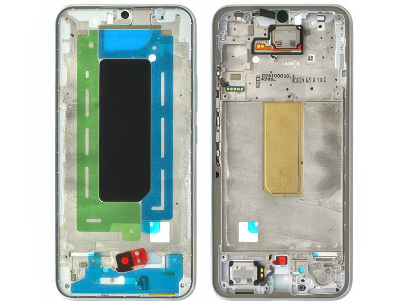 Rear Cover + Tasti Laterali + Suoneria + Altoparlante Awesome Silver per Samsung SM-A346 Galaxy A34 5G
