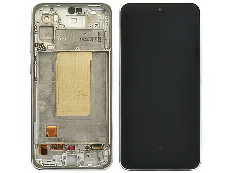 Lcd + Touch Screen + Frame + Tasti Laterali Bianco per Samsung SM-A366 Galaxy A36 5G