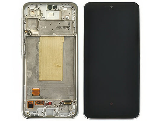 Lcd + Touch Screen + Frame + Tasti Laterali Bianco per Samsung SM-A366 Galaxy A36 5G