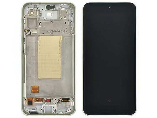 Lcd + Touch Screen + Frame + Tasti Volume Lime per Samsung SM-A366 Galaxy A36 5G