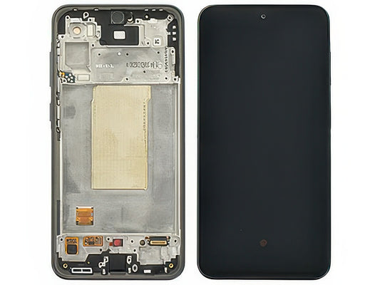 Display Lcd Incell Nero con Frame No sensore proxy e Lettore impronta Qualità Ottima per Samsung SM-A366 Galaxy A36 5G