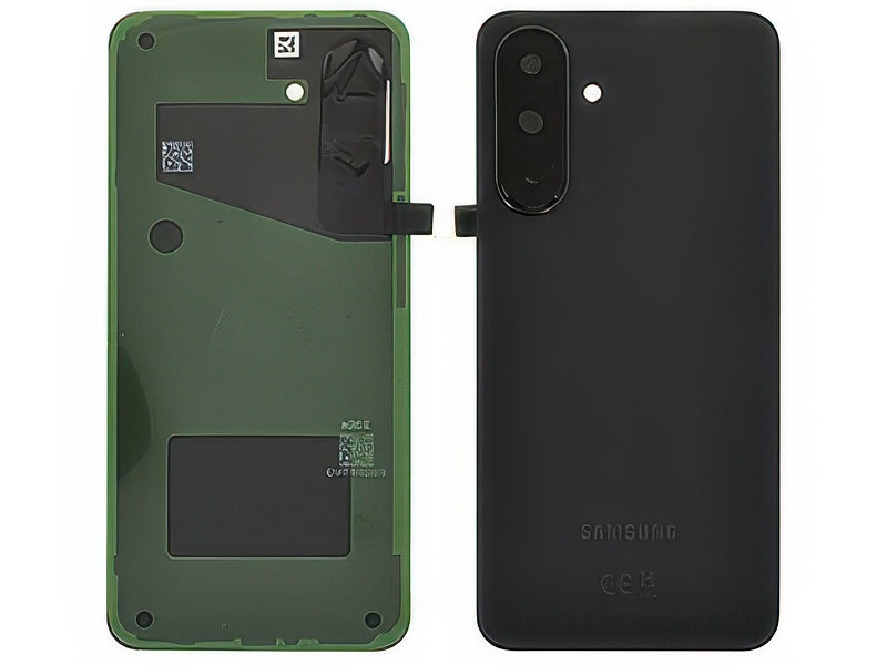 Cover Batteria + Vetrino Camera + Adesivi Nero per Samsung SM-A366 Galaxy A36 5G