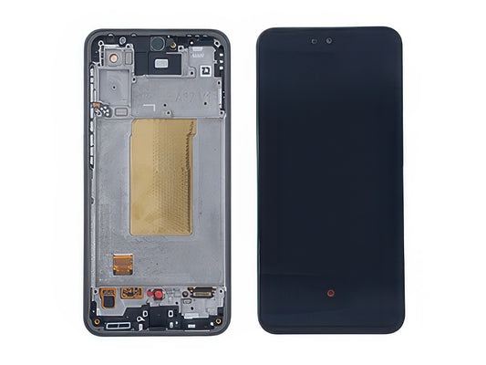 Lcd + Touchscreen + Frame + Tasti Laterali Awesome Charcoal per Samsung SM-A376 Galaxy A37 5G